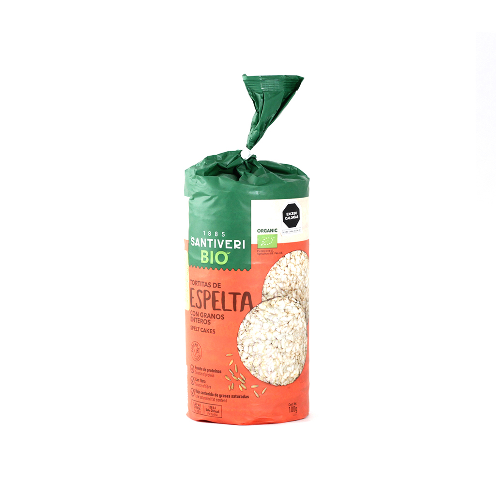 [8412170025011] Tortitas de espelta 100 g Santiveri