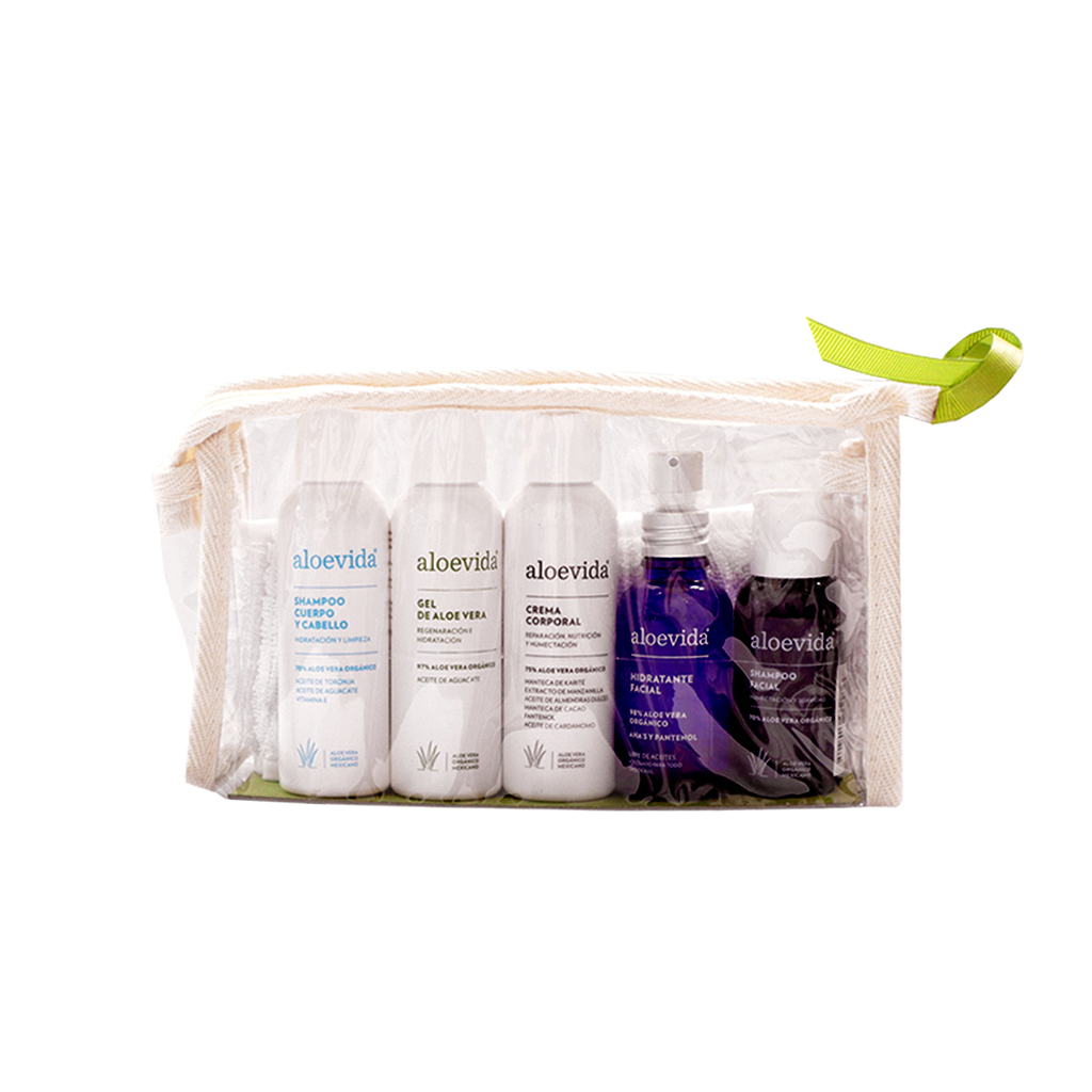 Kit de viaje hidrata y regenera 6 pzas Aloevida
