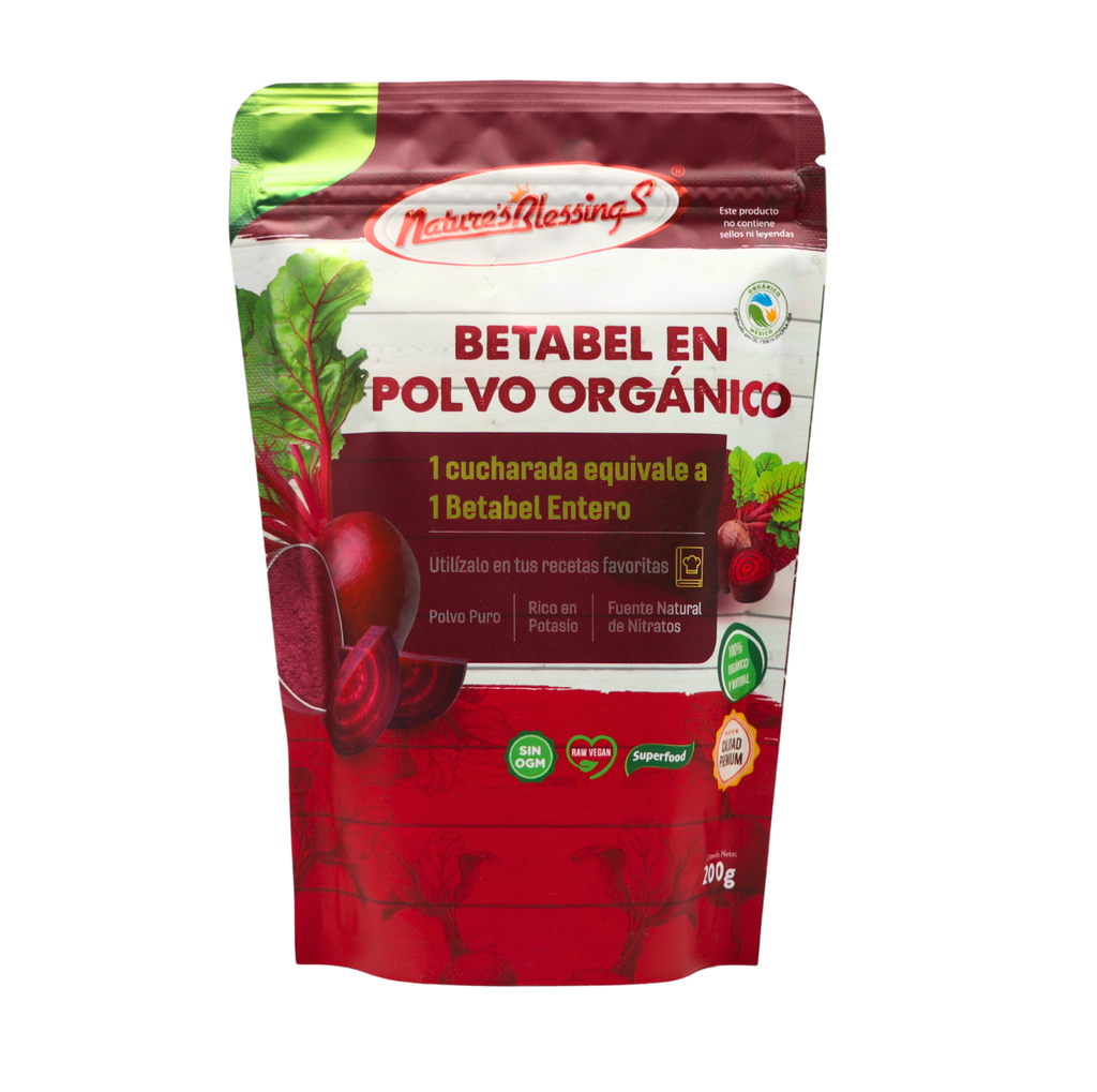 Betabel en polvo orgánico 200 g Nature's Blessings