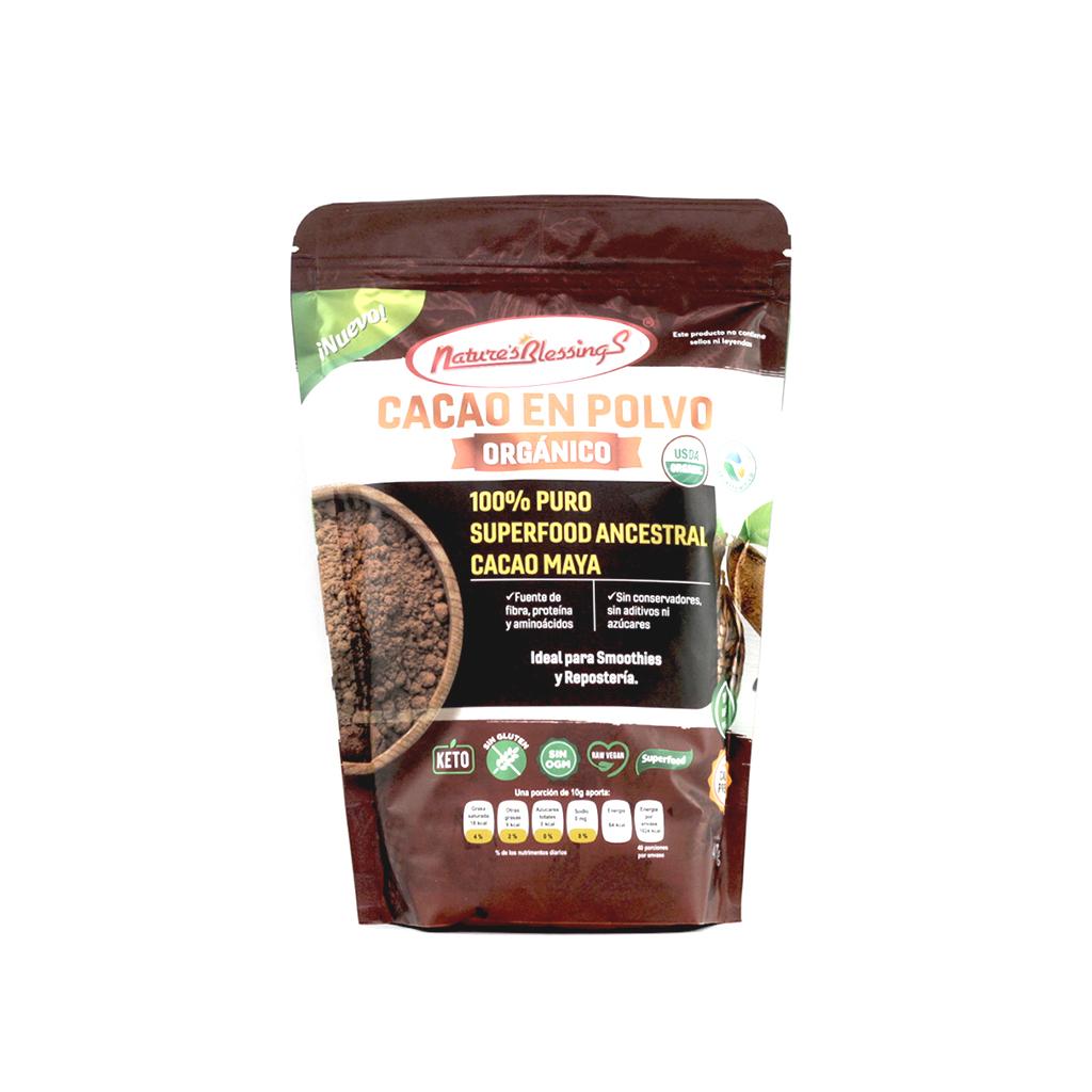 Cacao en polvo 400 g Nature's Blessings