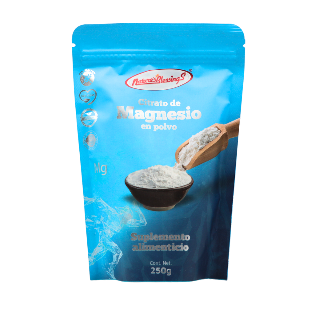 Citrato de magnesio en polvo 250 g Nature's Blessings
