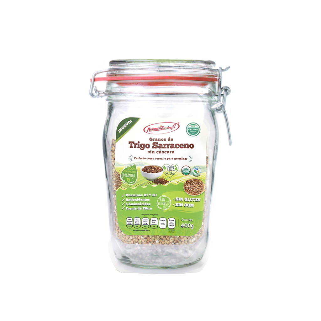 [7503012295547] Granos de trigo sarraceno orgánico 500 g Nature's Blessings