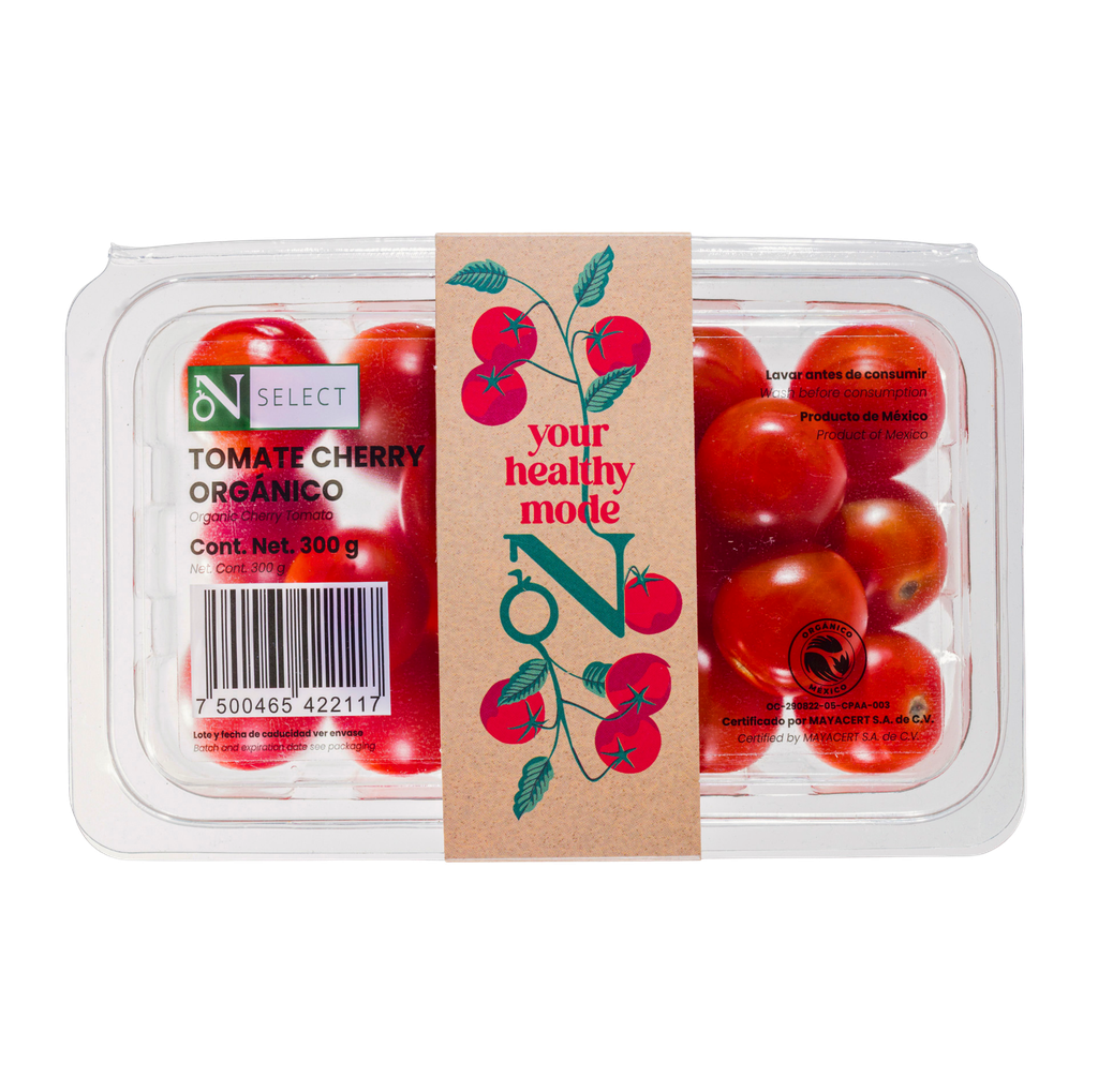 [7500465422117] Jitomate cherry orgánico 300 g On Select