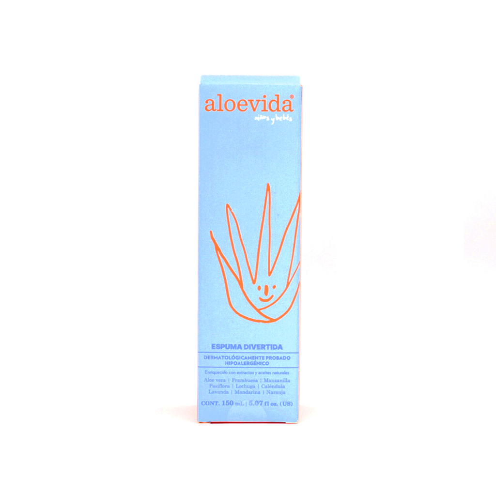 Shampoo para cuerpo y cabello en espuma para bebé 150 ml Aloevida Arc