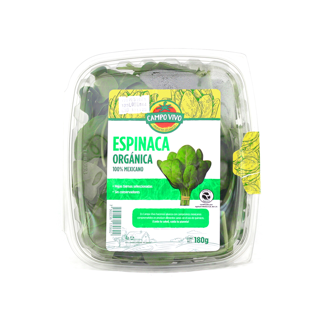 Ensalada de espinaca 180 g Campo Vivo