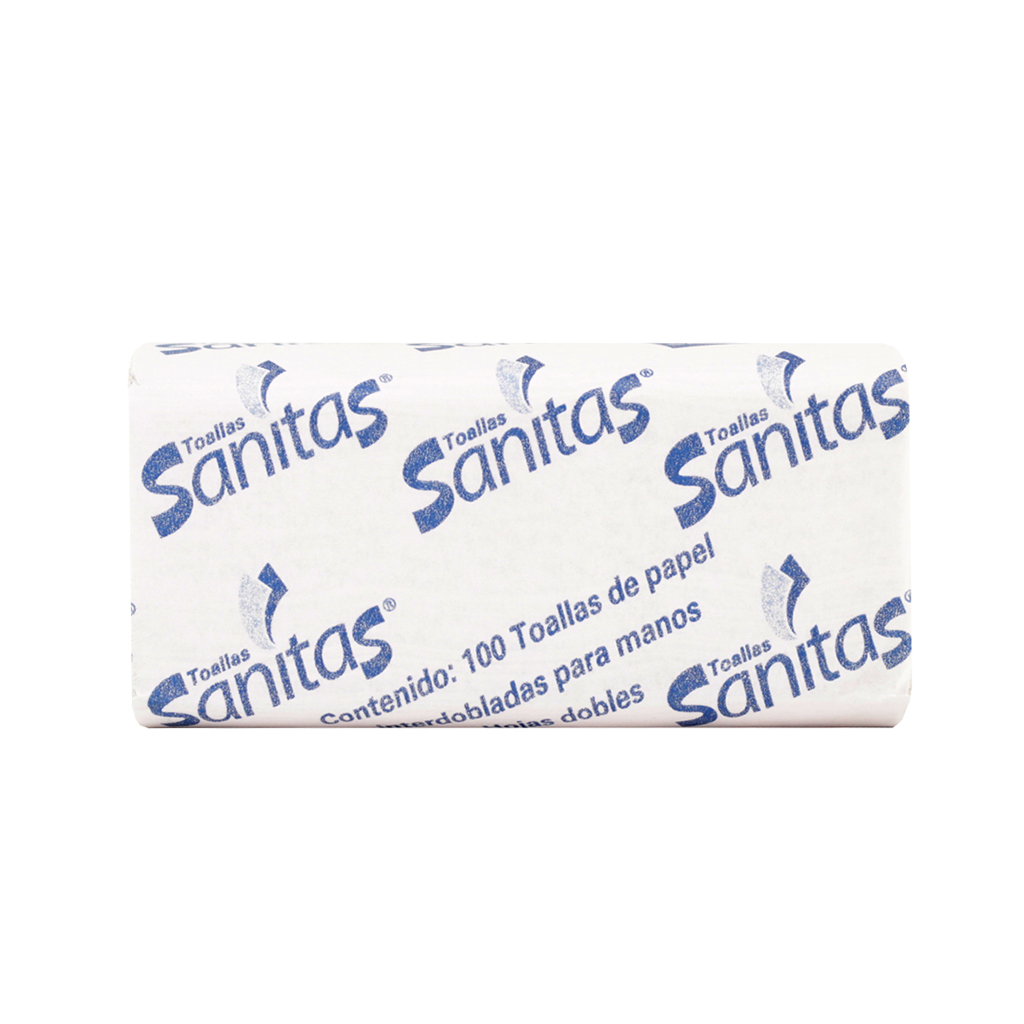 Toallas interdobladas 100 hojas Sanitas
