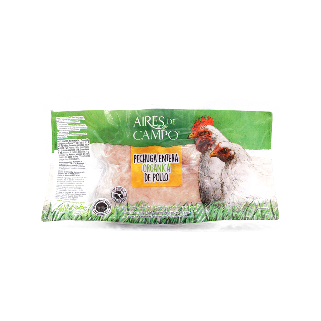 Pechuga de pollo con hueso kg Aires de Campo