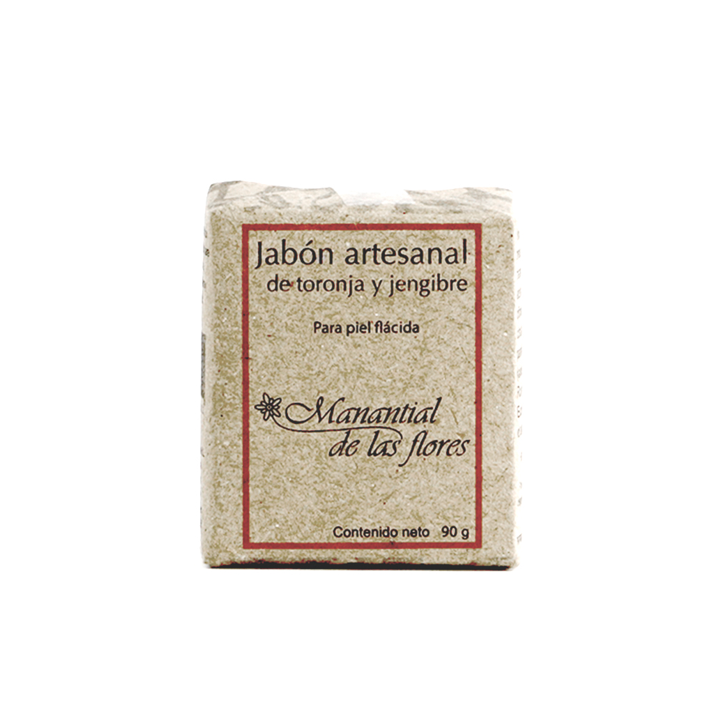 Jabón de toronja y jengibre 90g Manantial de la Flores