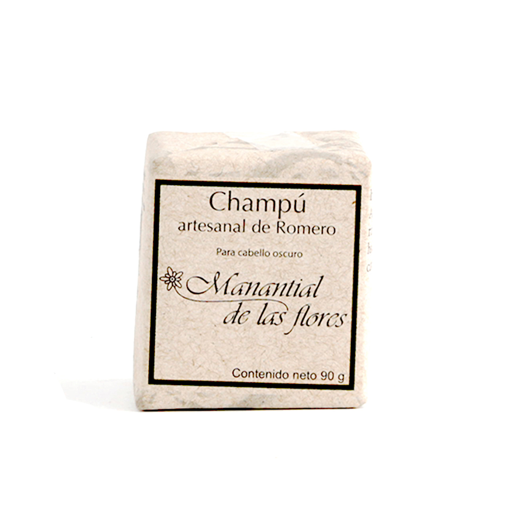 Shampoo en barra de romero 90g Manantial de la Flores