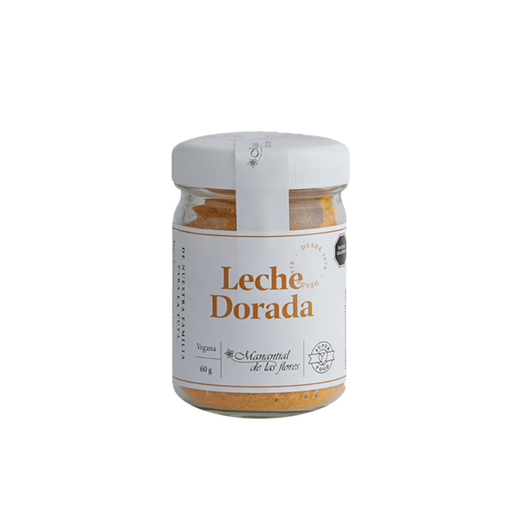 Leche dorada en polvo 60 g Manantial de las Flores