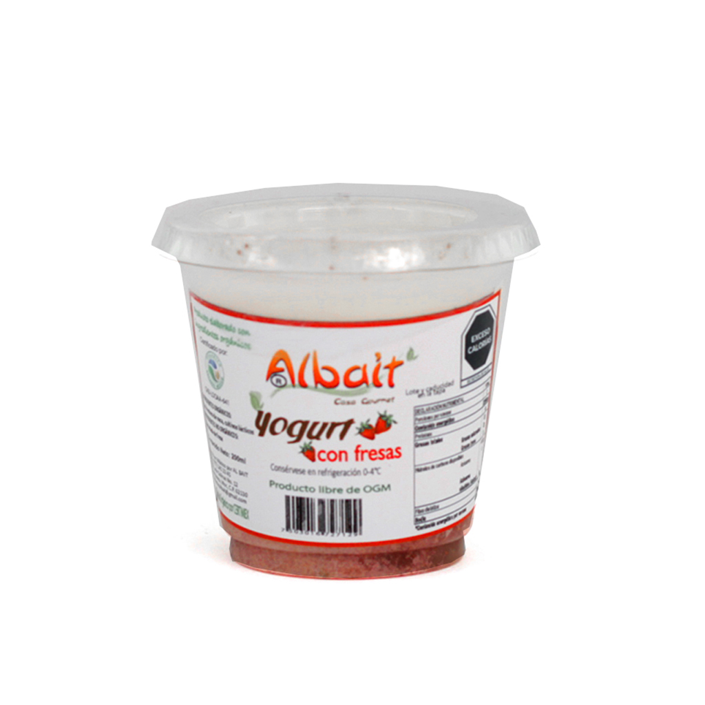Yogurt de fresa 200ml  Albait Casa Gourmet