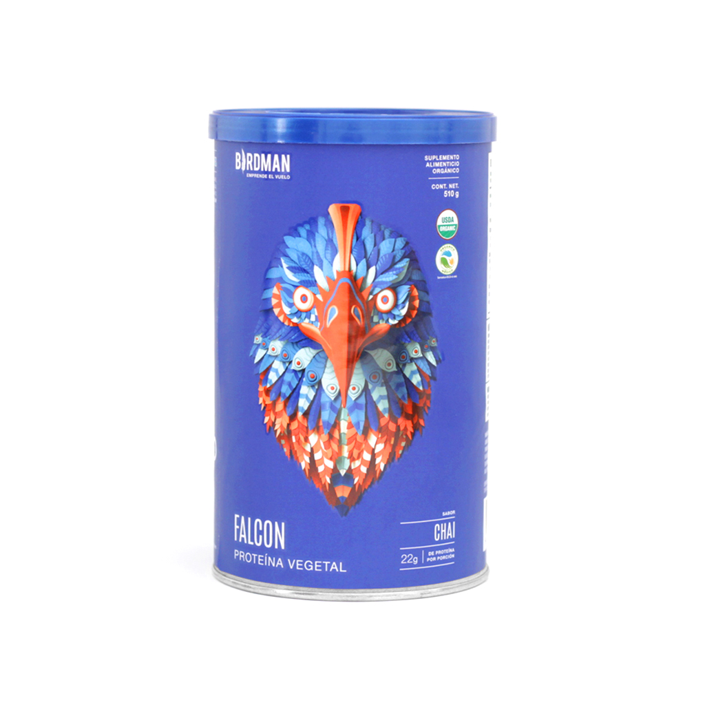Proteina vegetal chai 480 g Falcon Birdman
