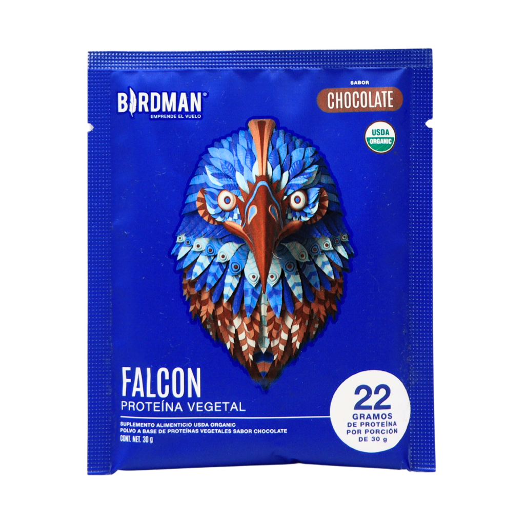  Proteina vegetal chocolate sobre 22g Falcon Bridman