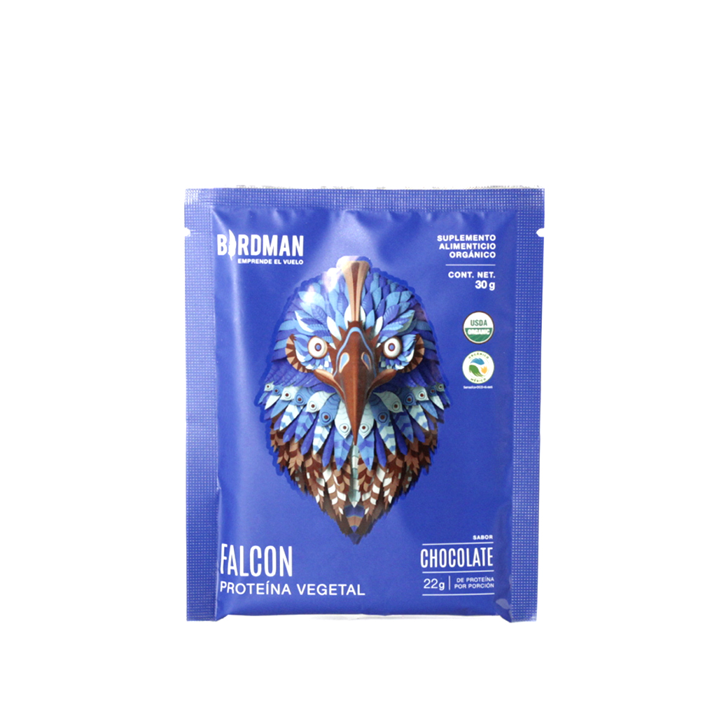 Proteína vegetal chocolate sobre 30 g Falcon Birdman