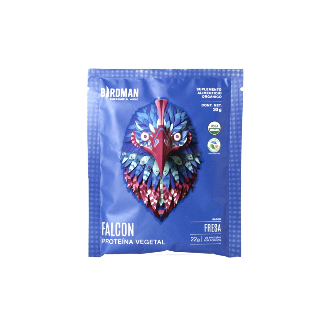 Proteina vegetal fresa sobre 22g Falcon Bridman