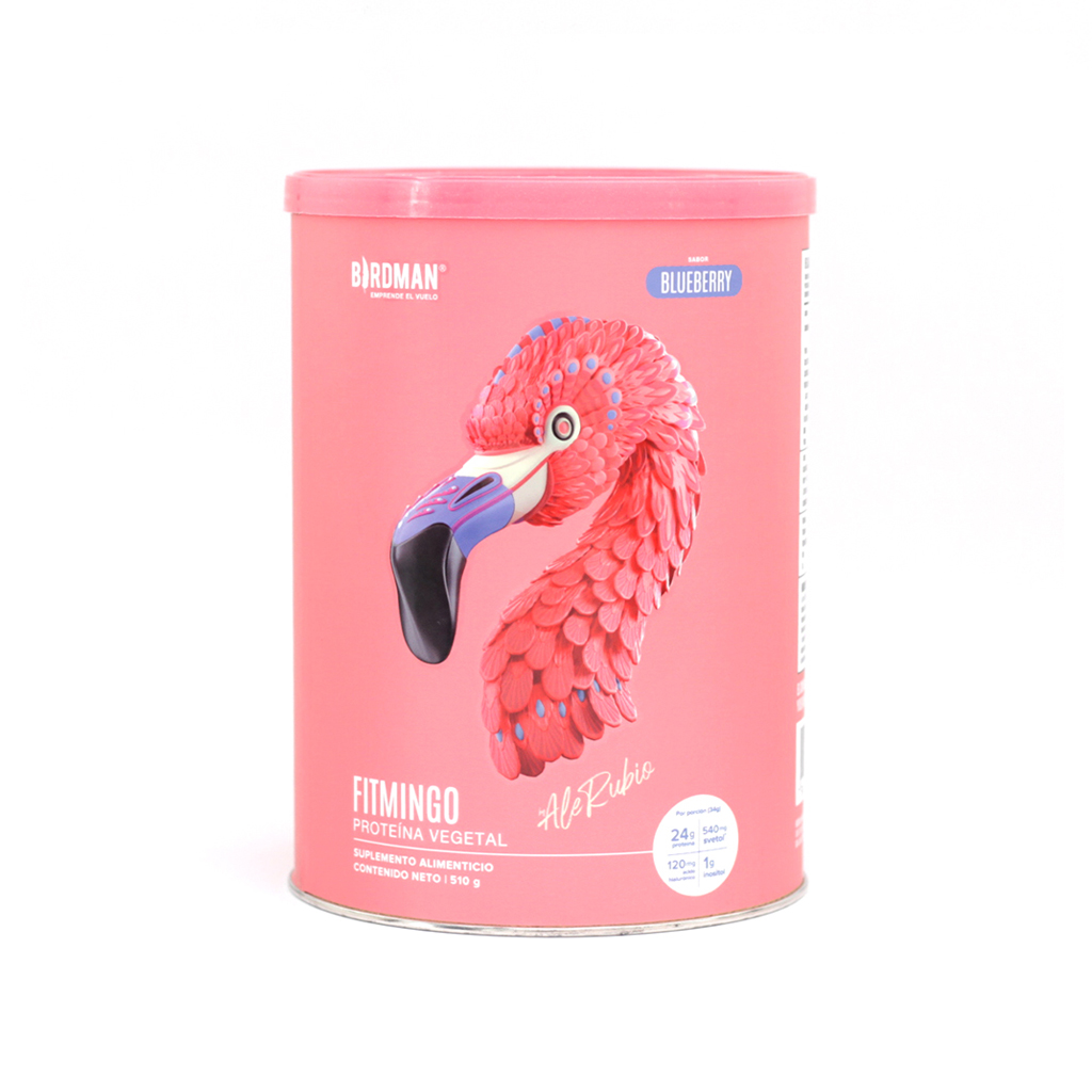Proteina vegetal blueberry 480 g Fitmingo Birdman