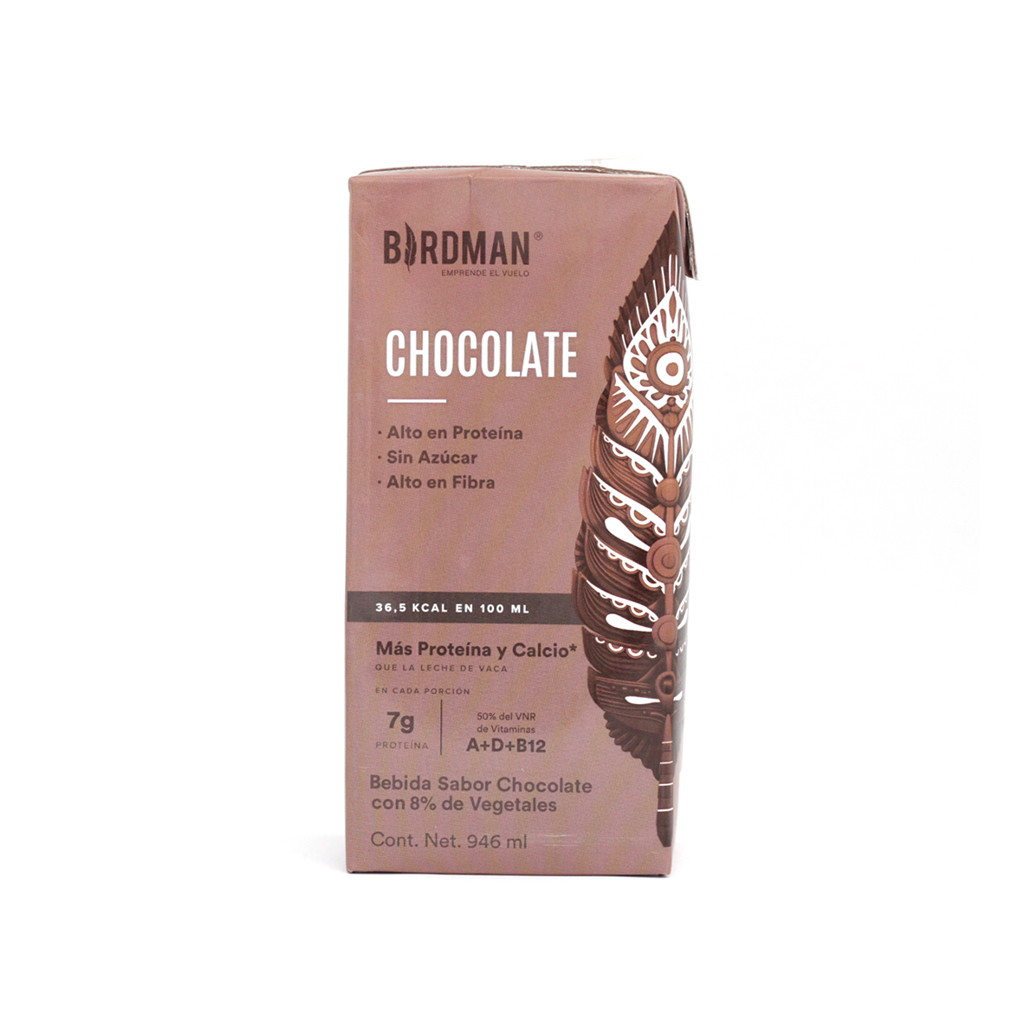 Bebida de chícharo chocolate 946 ml Falcon Birdman