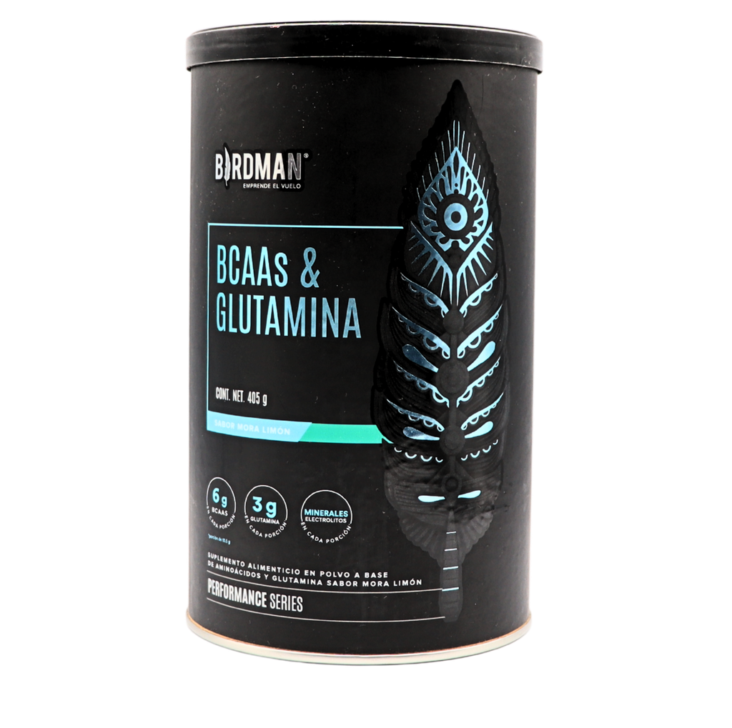 [7503025737591] BCAA y glutamina mora limón 405 g Birdman