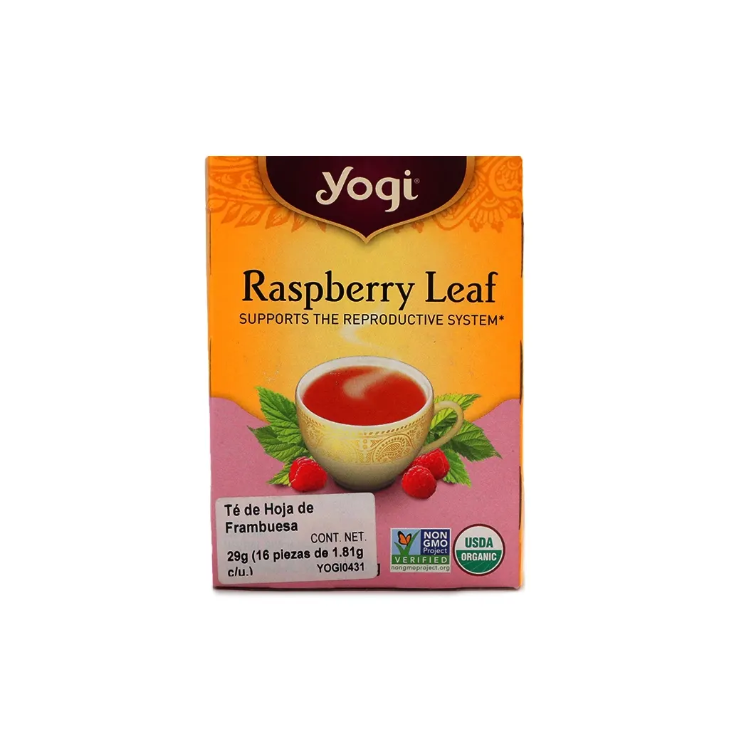[076950450431] Infusión de hoja de frambuesa 29 g Yogi