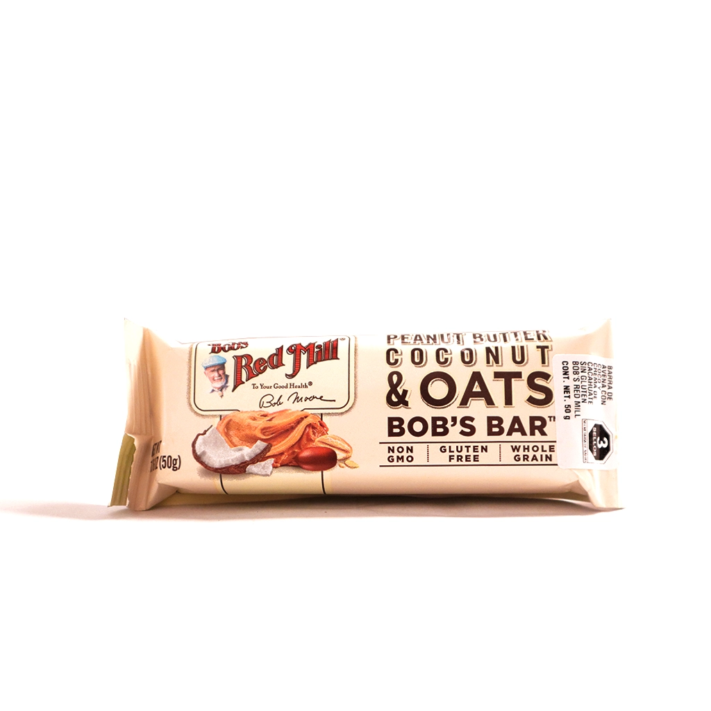 [039978059024] Barra de avena con mantequilla de cacahuate y coco 50 g Bob´s Red Mills