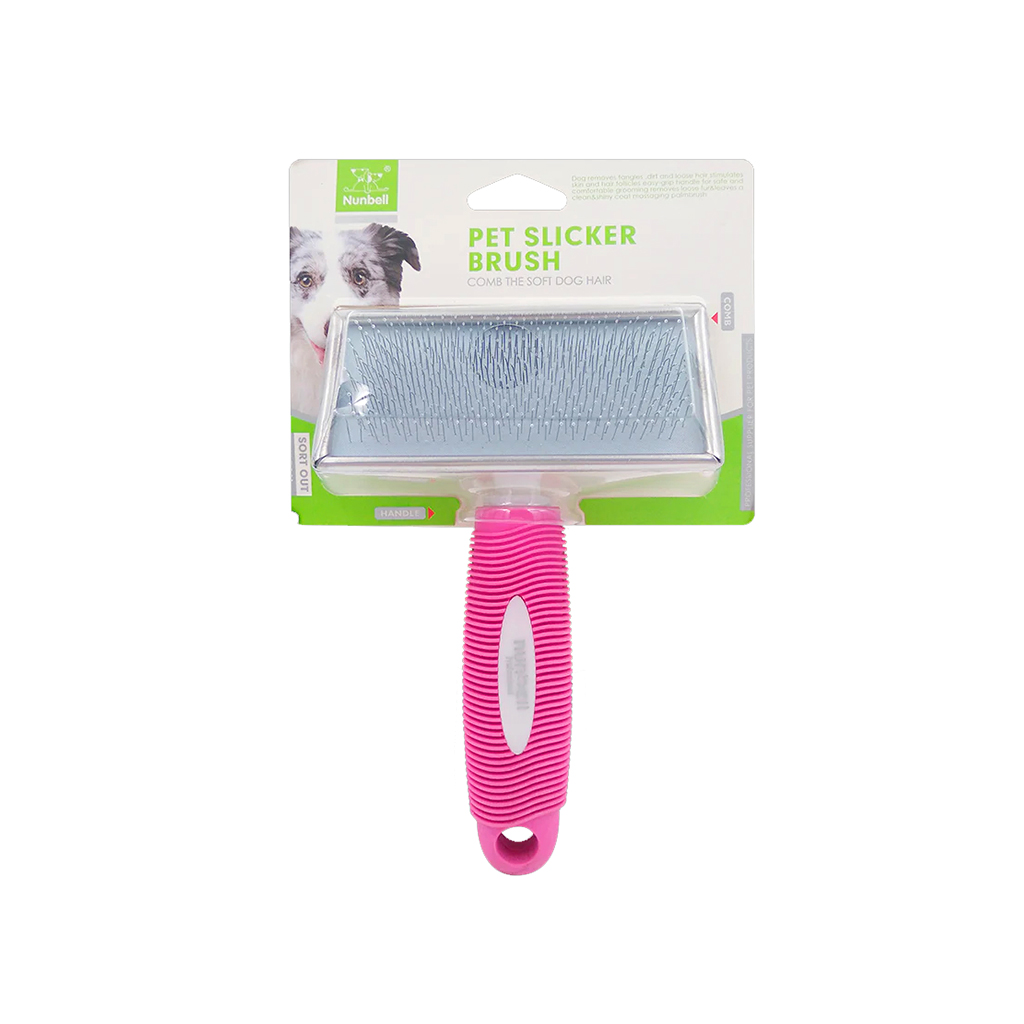 Carda mediana de metal para perro pza Nunbell