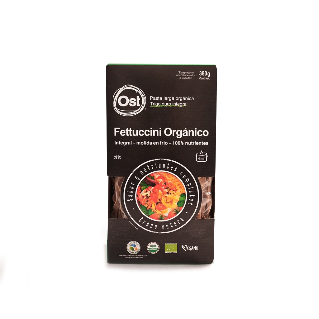 [7500326306358] Fettuccine de trigo integral orgánico 380 g Ost Gourmet