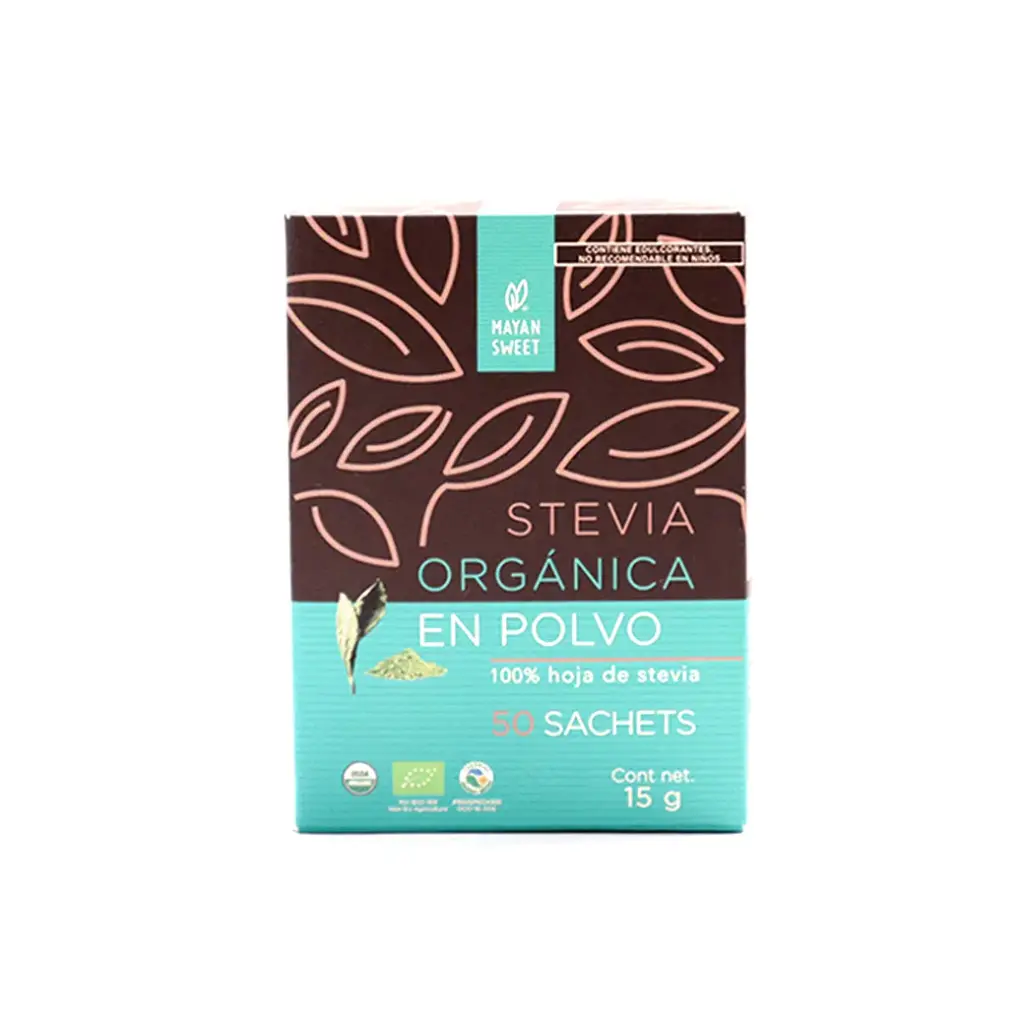 Stevia en polvo 50 sobres 15 g Mayan Sweet