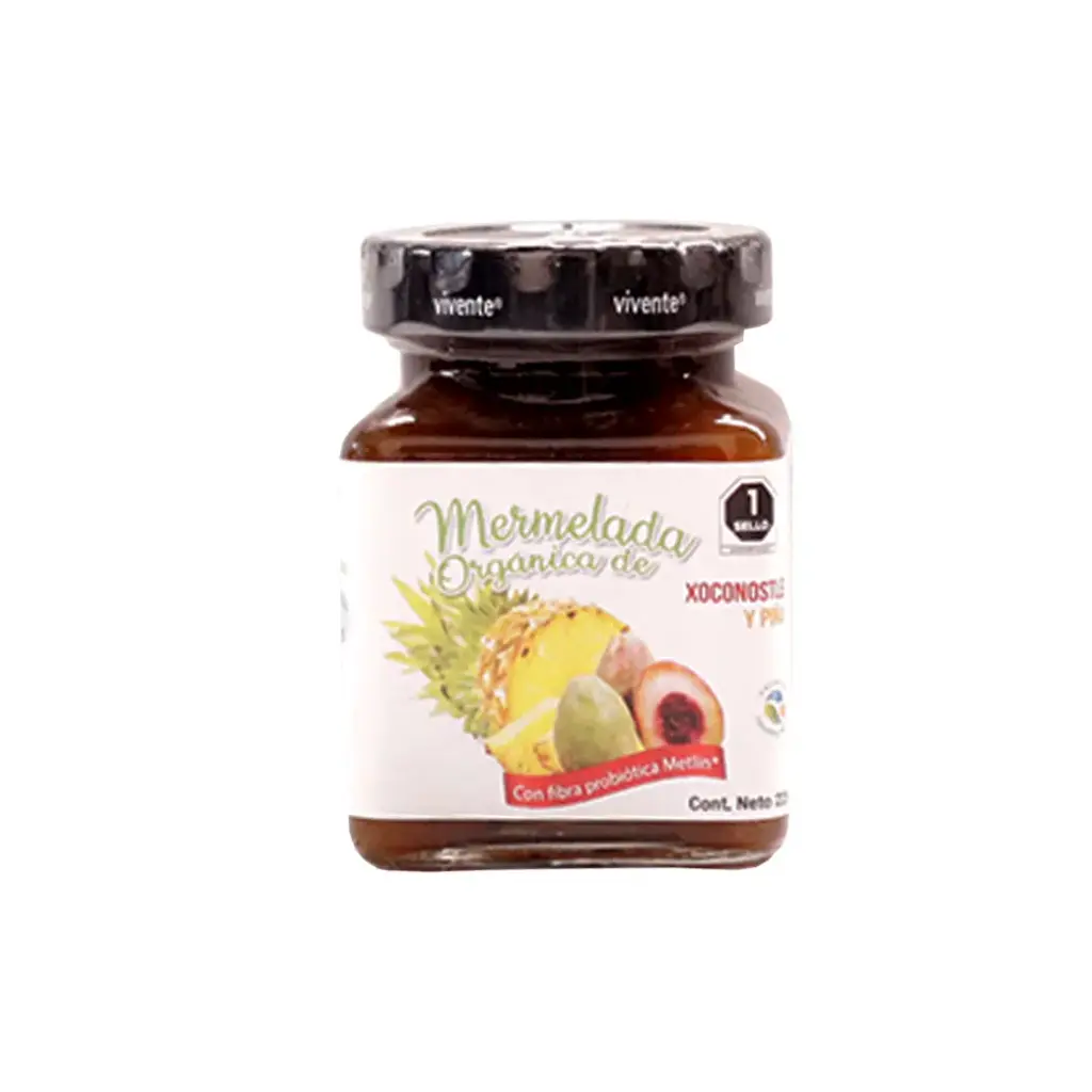 Mermelada de xoconostle y piña 225 g Vivente