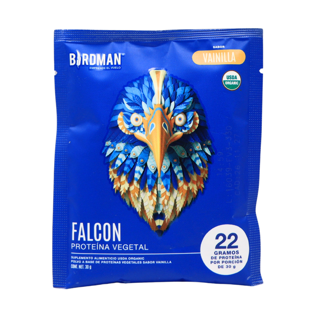 Proteína vegetal vainilla sobre 30 g Falcon Birdman