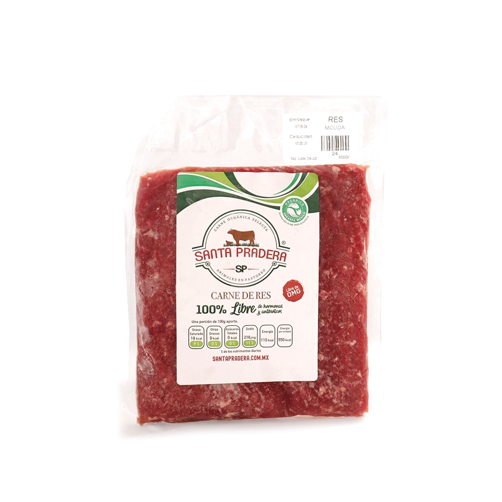 Carne molida de res 500 g Santa Pradera