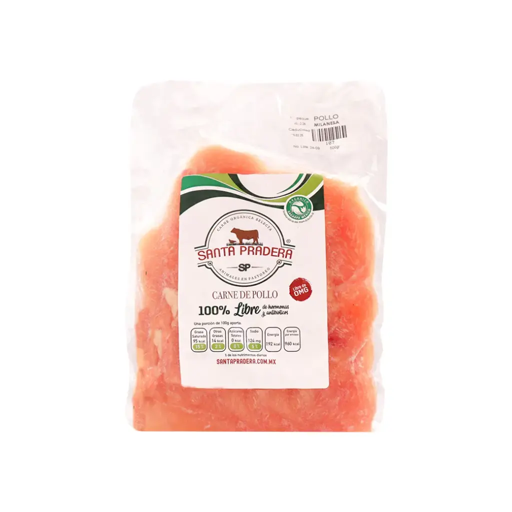 Milanesa de pollo 500 g Santa Pradera