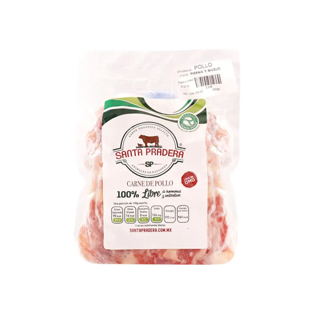 Pierna y muslo de pollo 550 g Santa pradera