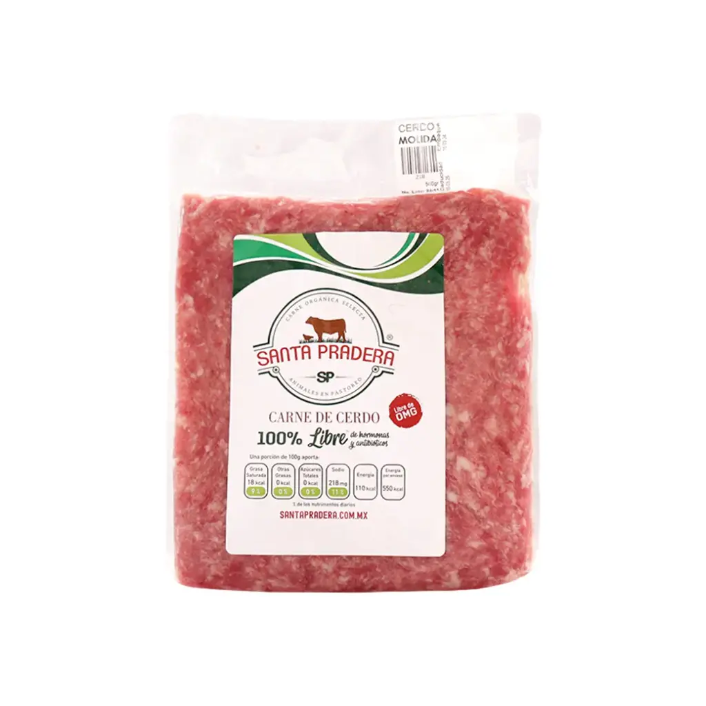 Carne molida de cerdo 500 g Santa Pradera