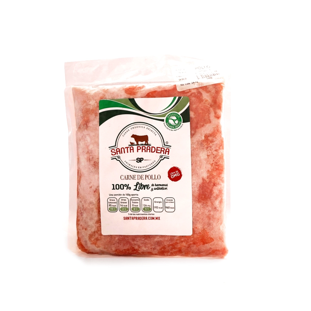 Carne molida de pollo 500 g Santa Pradera