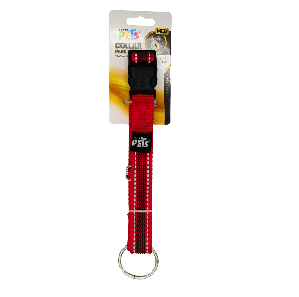 [FL8724] Collar mediano rojo para perro 1 pza Fancy Pets