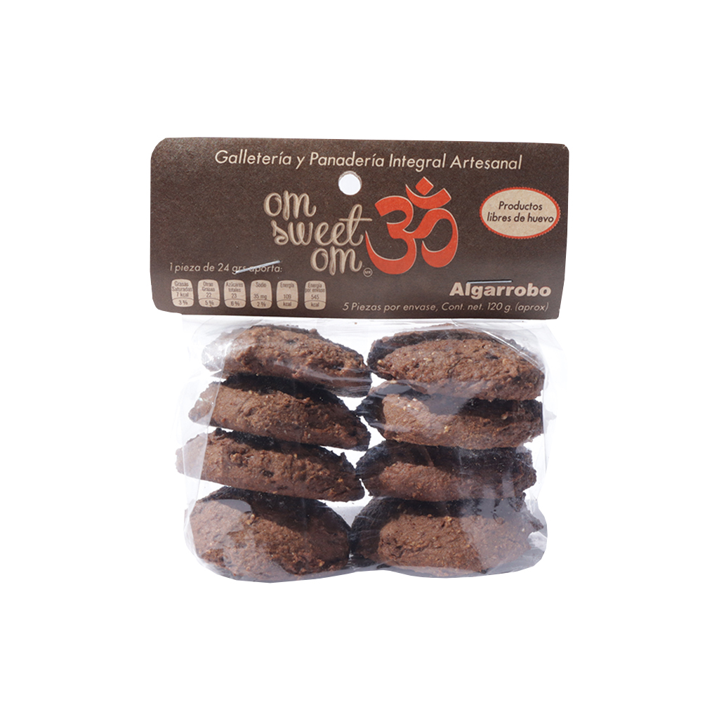Galleta integral con algarrobo 120 g aprox. Om Sweet Om