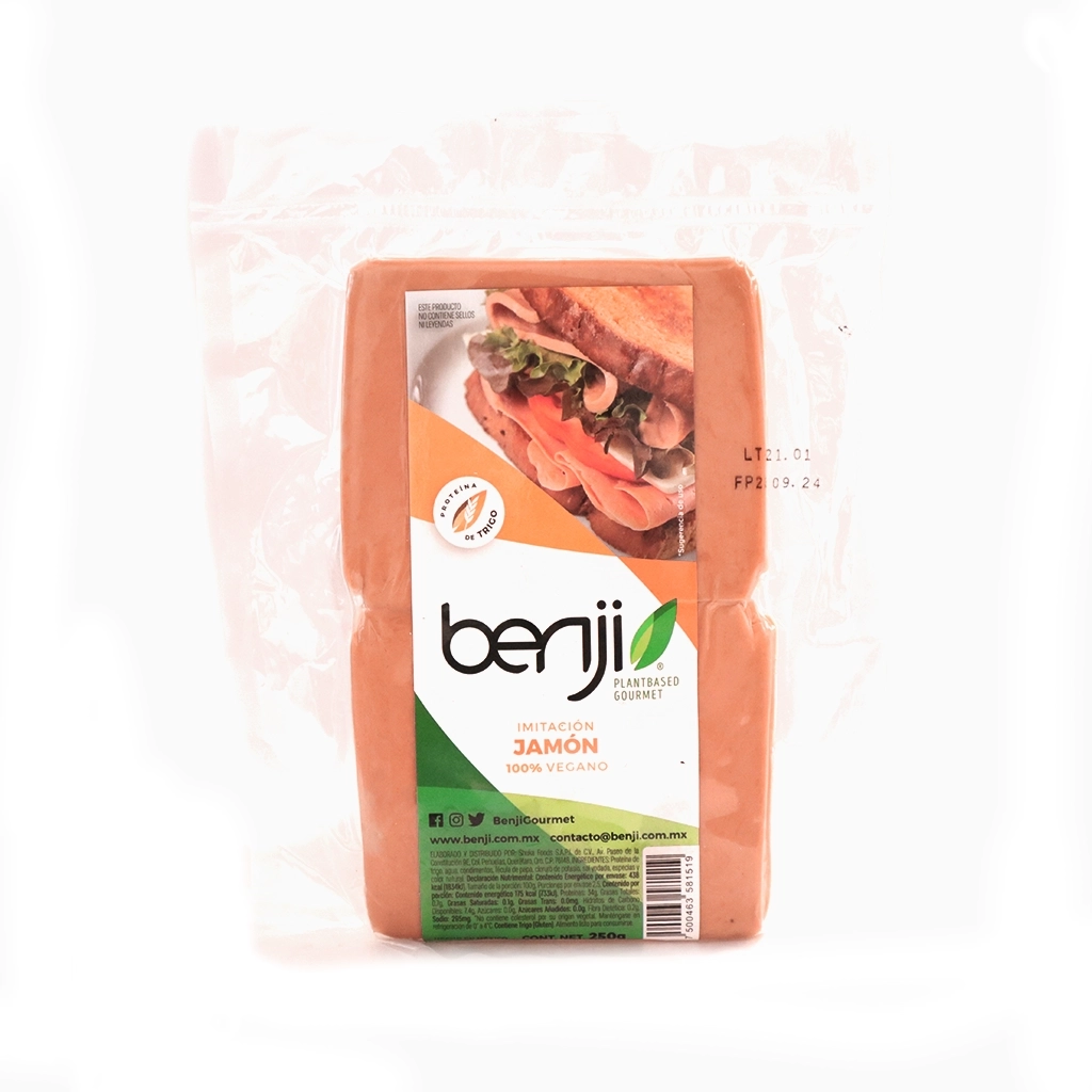 Jamón vegano de trigo 250 g Benji