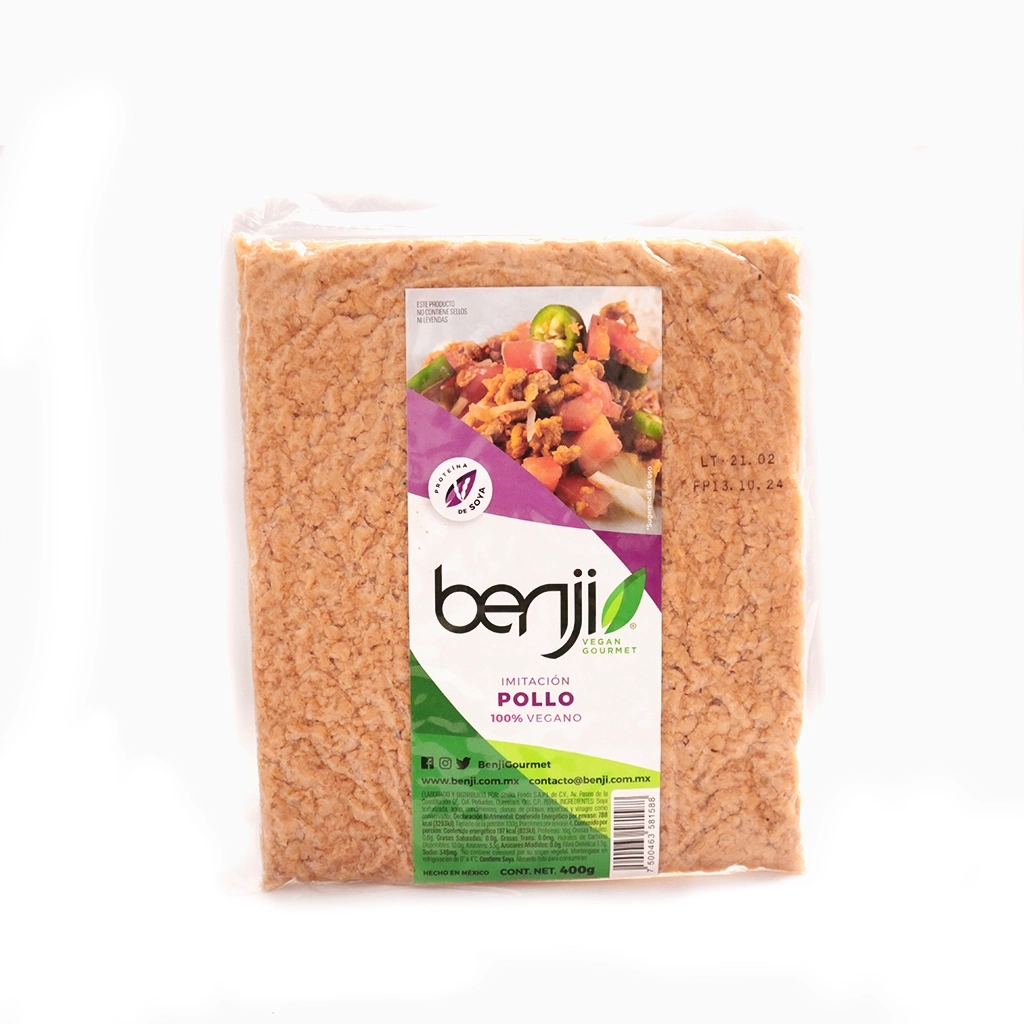 [7500463581588] Pollo vegano de soya 400 g Benji
