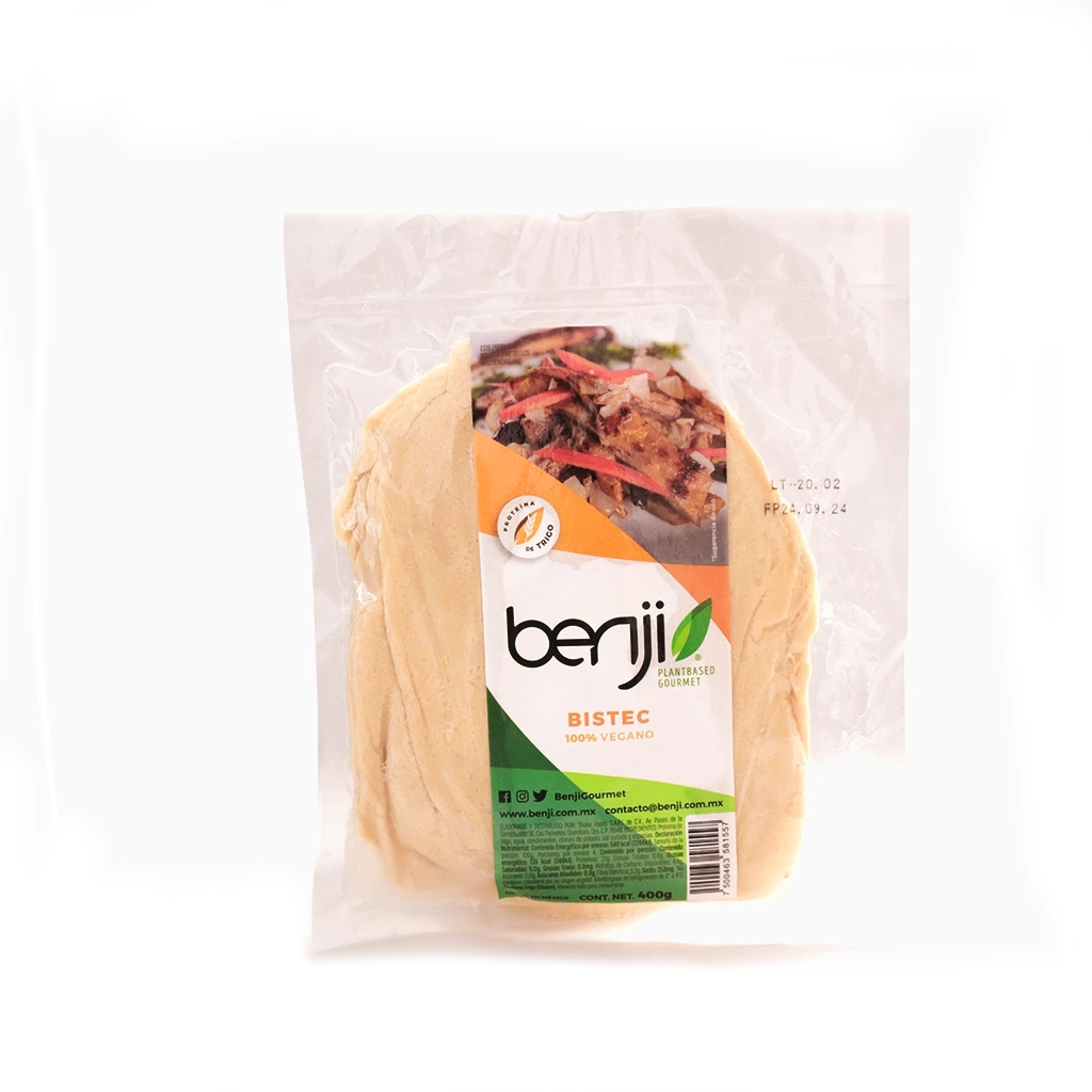 Bistec natural vegano de trigo 400 g Benji
