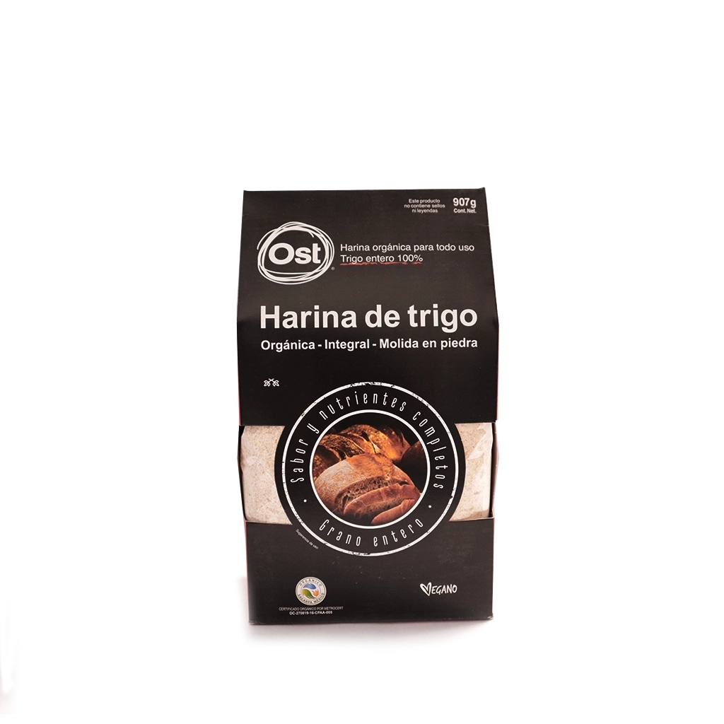Harina integral de trigo orgánico 907 g Ost Gourmet