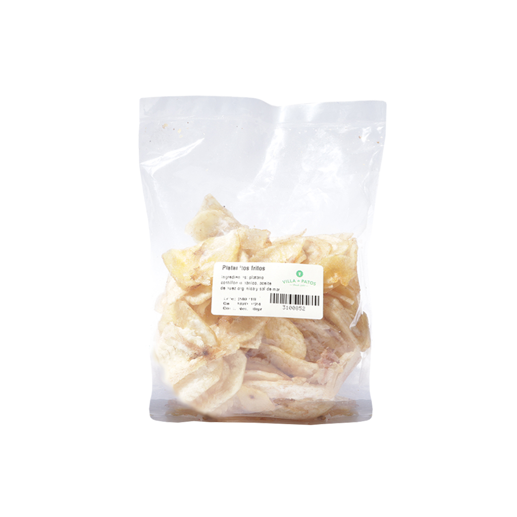 Chips de plátano con aceite de nuez 80 g Villa de Patos