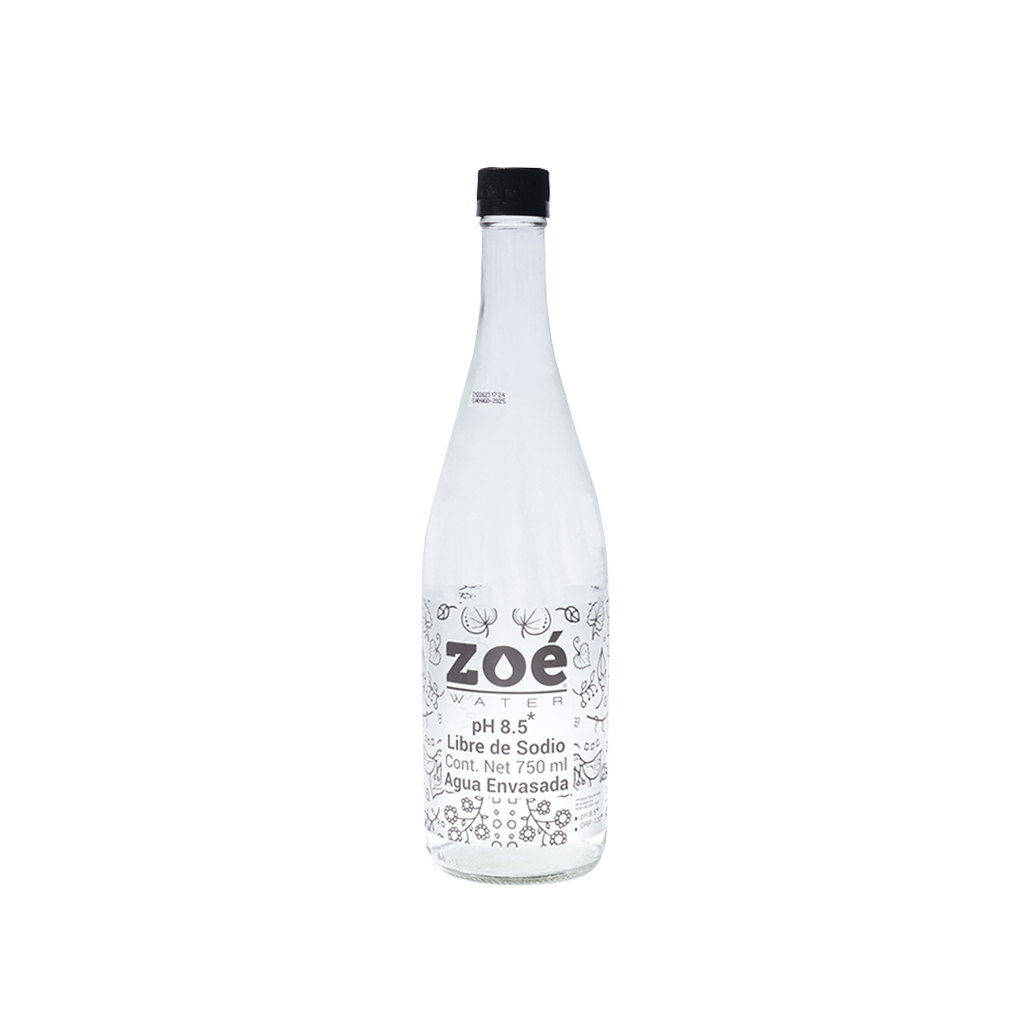 Agua clásica en vidrio 750 ml Zoé