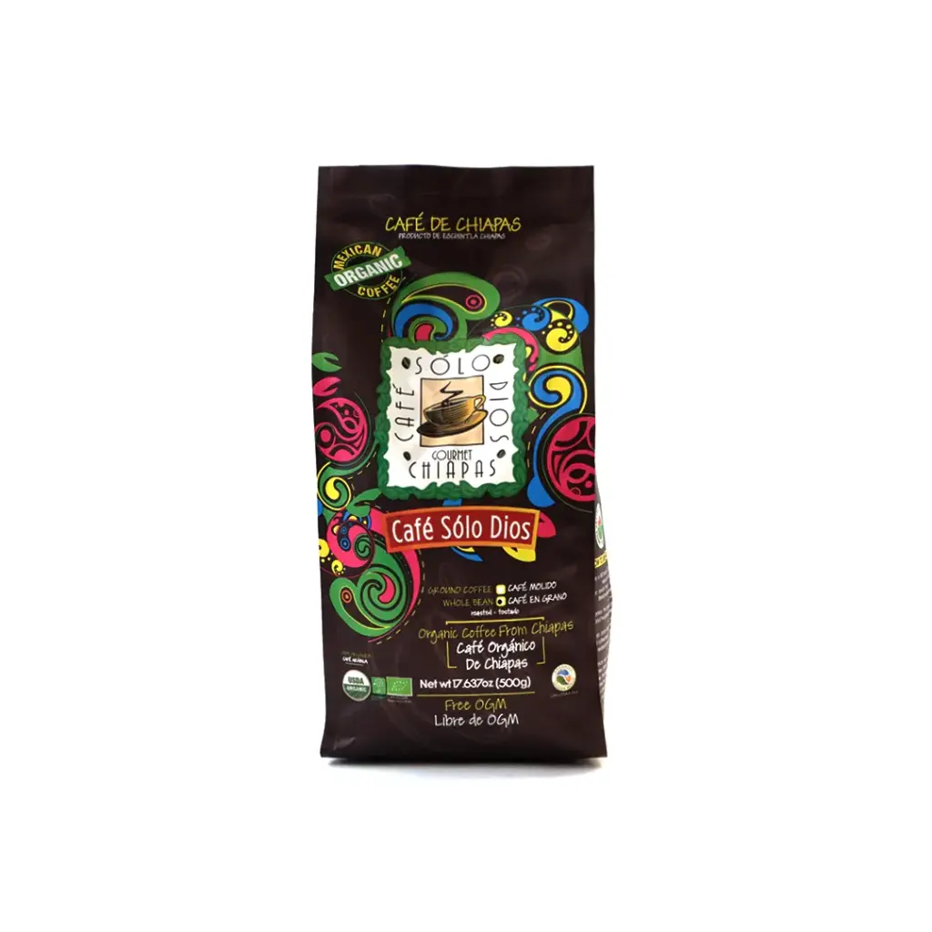 [7503024027129] Café orgánico en grano 500 g Sólo Dios