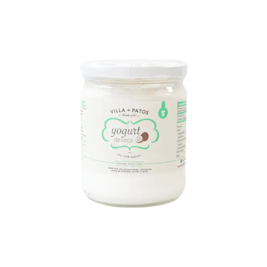 Yogurt orgánico de coco 470 ml Villa de Patos