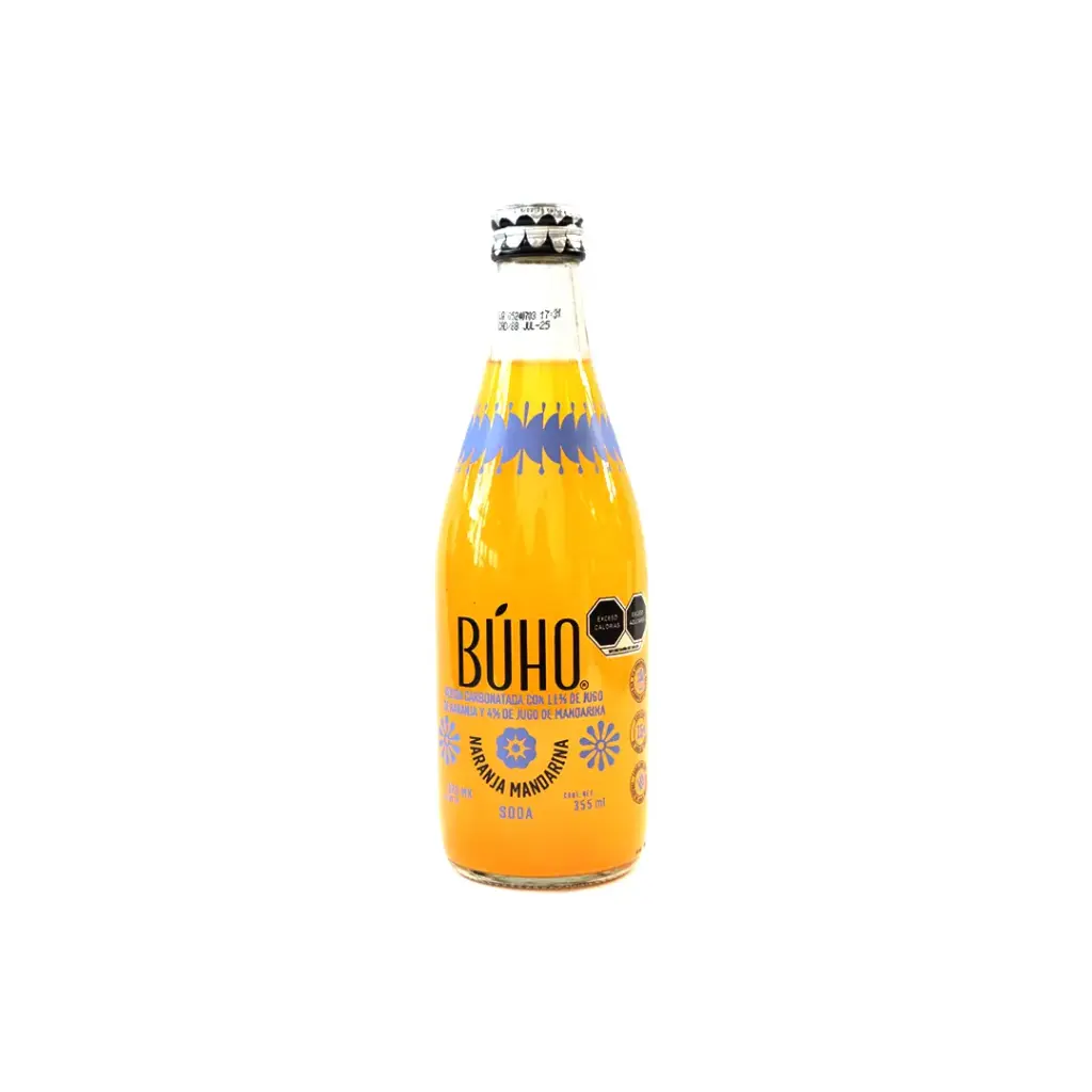 Soda de mango maracuyá 355 ml Búho