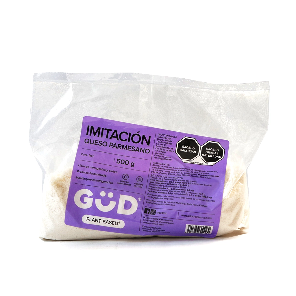 Imitación de queso parmesano rallado 500 g Gud