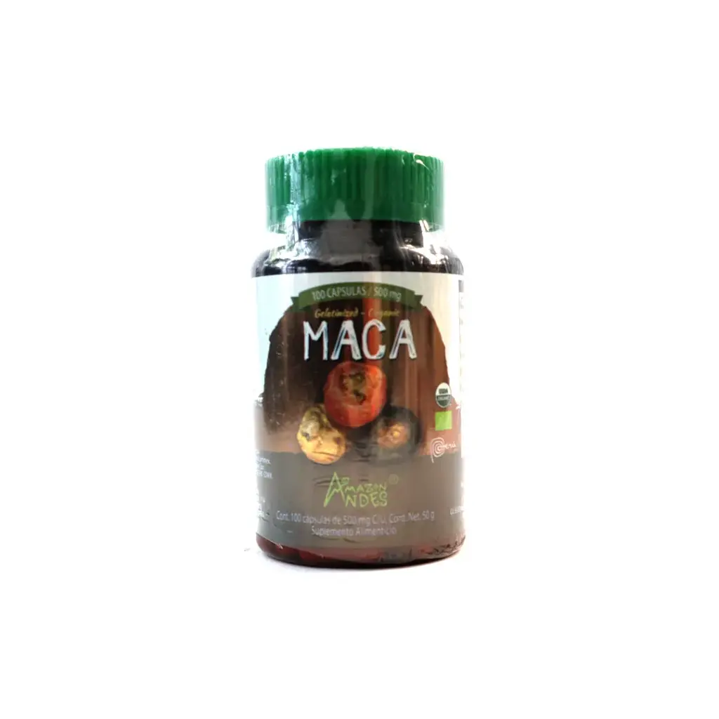 Maca mix orgánica 100 cápsulas 50 g Amazon Andes