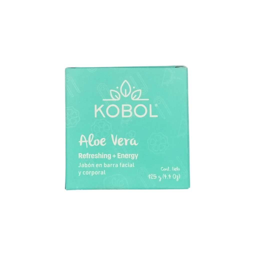 Jabón facial y corporal con aloe vera 125 g Kobol