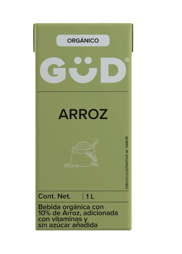 Bebida de arroz orgánica sin azúcar 1 L Gud