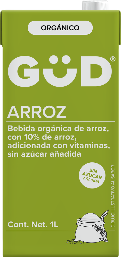 Bebida de arroz orgánica sin azúcar 1 L Gud
